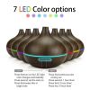 1pc 19.36oz/550ML Electric Aroma Diffuser; Essential Oil Diffuser; Air Humidifier; Ultrasonic Remote Control Color LED Lamp Mist Maker - Wood