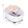 Portable Foot Bath Massage w/ A Small Tools - Pink - Health Care