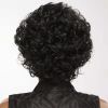 Black high-temperature silk wig women's short curly hair rose net chemical fiber headgear - MF05FF