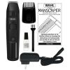 Wahl Manscaper Battery Lithium Ion Cordless Body Groomer for Men, Black, Model #5618-100 - Wahl