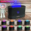 1pc USB Mini Humidifier With 250ml Water Tank Simulation Flame Night Light Aroma Diffuser For Home - Like The Picture - White