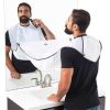 Shaving ApronMen's Styling Beard Shaving ApronClear Suction Cup Shaving ApronManicuring Beard Styling Apron - Black