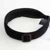 Women's Wide Side Headband Buckle Hairband Hair Accessories Girls Fabric Headwear,Black - Default