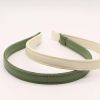 3 Pcs Random Color PU Leather Headband Classic Hairband for Women Girls - Default