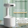 Anti-gravity Air Humidifier Water Drop Aromatherapy Humidifiers; Anti-Gravity Humidifier with Clockwork Drip Diffuser; Levitating Drip - white