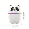220ML USB Panda Mini Humidifier; 7 Colors LED Aromatherapy Essential Oil Diffuser Spray - White
