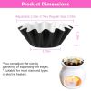50Pcs Wax Melt Warmer Liners Reusable Leak-proof Candle Tray Liner for Scented Wax Electric Wax Warmers Plug in Warmers - Black