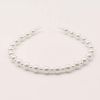 3 Pcs Random Style Womens Thin Headband White Beaded Headband Wedding Hair Loop Hair Accessories - Default