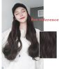 Baseball Cap with Natural Black Synthetic Long Wavy Hair Attached for Womens Adjustable Wig Cap - Default