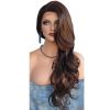 Women Fashion Long Wavy Curly Hair Cospaly Costume Full Wigs Hair Extension - Brown