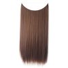 Fish Line Natural Fiber Hairpiece Hair Extension Long Women Curly Straight Wig - 03