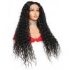 HD Human Hair waterwave 10 14 16 20 30 Inch Waterwave Curly Half Transparent Glueless 4*4 Frontal 4x4 Lace Front Closure Wig - 12 Inches (303mm)