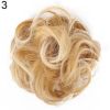 Women Hair Bun Extension Wavy Curly Messy Donut Chignons Wig Hairpiece - 6