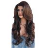 Women Fashion Long Wavy Curly Hair Cospaly Costume Full Wigs Hair Extension - Brown