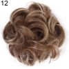 Women Hair Bun Extension Wavy Curly Messy Donut Chignons Wig Hairpiece - 4