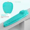 Shower Foot Scrubber Foot Massager Exfoliation Cleaner Mat Improve Foot Circulation Scrubber Foot Pain Relief Mat - Aqua
