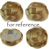 Braided Brown Hair Bun Hair Piece Updo Braided Hairpiece Hair Clip Women Girls Wig Party Wedding Dancing Hairdos - Default