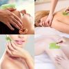 7 Pieces Gua Sha Massage Board Set for Anti-Aging and Relaxation Scraping Tools - A