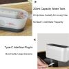 US Warehouse 200ml Flame Humidifier Flame Lights Aroma Diffusers 3D Flame Air Humidifier Ultrasonic Oil Diffuser - White