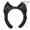Women Wig Han Chinese Clothing Updo Headband Fox Ears Hair Bun Chinese Traditional Costume Accessory Black Hairpiece - Default