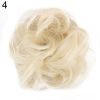 Women Hair Bun Extension Wavy Curly Messy Donut Chignons Wig Hairpiece - 12