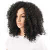 Women Fashion African Black Short Curly Wavy Hair Heat Resistant Wig Hairpiece - Black