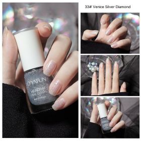 Nail Polish New Water-based Long-lasting Quick-drying Transparent (Option: 33 Venice Aura Bright-8ML)