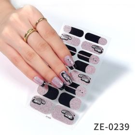 Fashion Christmas Waterproof Manicure Stickers (Option: ZE0239-Nail Stickers And Nail File)