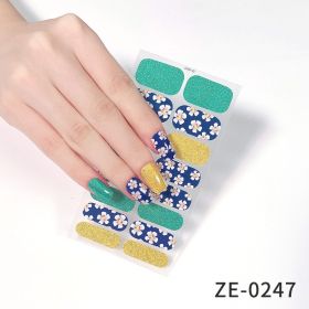 Fashion Christmas Waterproof Manicure Stickers (Option: ZE0247-Nail Stickers And Nail File)
