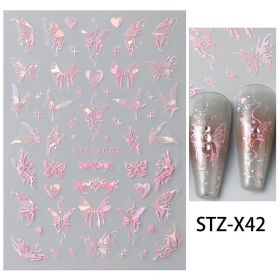 Nail Sticker Liquid Butterfly Dark Gilding (Option: STZ X042)