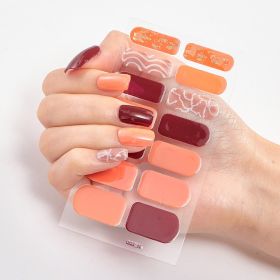 Laser Bronzing Craft Nail Applique Nail Sticker (Option: Seal-030)