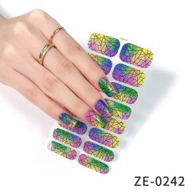 Fashion Christmas Waterproof Manicure Stickers (Option: ZE0242-Nail Stickers And Nail File)