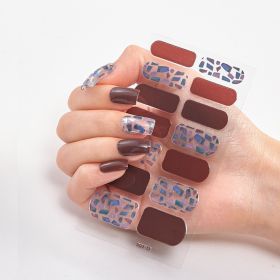 Laser Bronzing Craft Nail Applique Nail Sticker (Option: Seal-032)