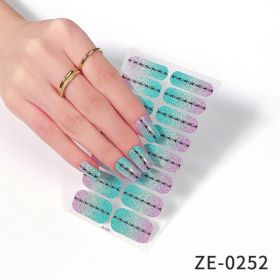 Fashion Christmas Waterproof Manicure Stickers (Option: ZE0252-Nail Stickers And Nail File)