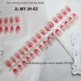 Semi-finished Products Nail Tip Rainbow Cat's Eye Handmade (Option: JLMY JH03 Ultra Short Ladder-XStoStoM Pieces)