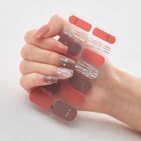Bronzing Laser Nail Polish Film Fashion Nail Stickers (Option: Envelope Bag Packaging-DQ3 054)