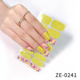 Fashion Christmas Waterproof Manicure Stickers (Option: ZE0241-Nail Stickers And Nail File)
