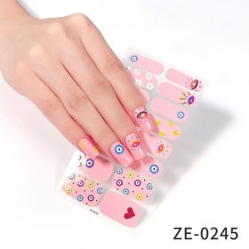 Fashion Christmas Waterproof Manicure Stickers (Option: ZE0245-Nail Stickers And Nail File)