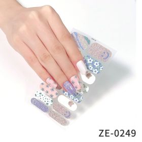 Fashion Christmas Waterproof Manicure Stickers (Option: ZE0249-Nail Stickers And Nail File)