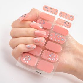 Laser Bronzing Craft Nail Applique Nail Sticker (Option: Seal-029)
