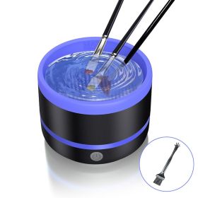Electric Cosmetic Brush Cleaning Device Type-c Suit Beauty Tools (Option: Blue-Typec)