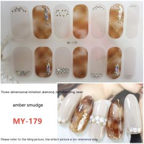 Baking-free Gel Three-dimensional Nail Stickers Full Paste Waterproof And Durable (Option: MY179)