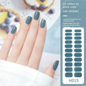 Simple Ins Style Pure Color Nail Sticker (Option: H015-Nail Sticker)
